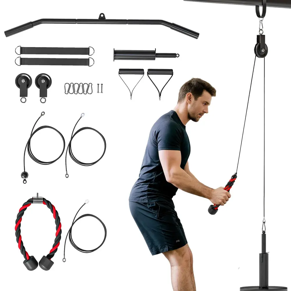 Fitness Dragmaskin och Latsdrag Fitnessmaskin med Kabeldrag