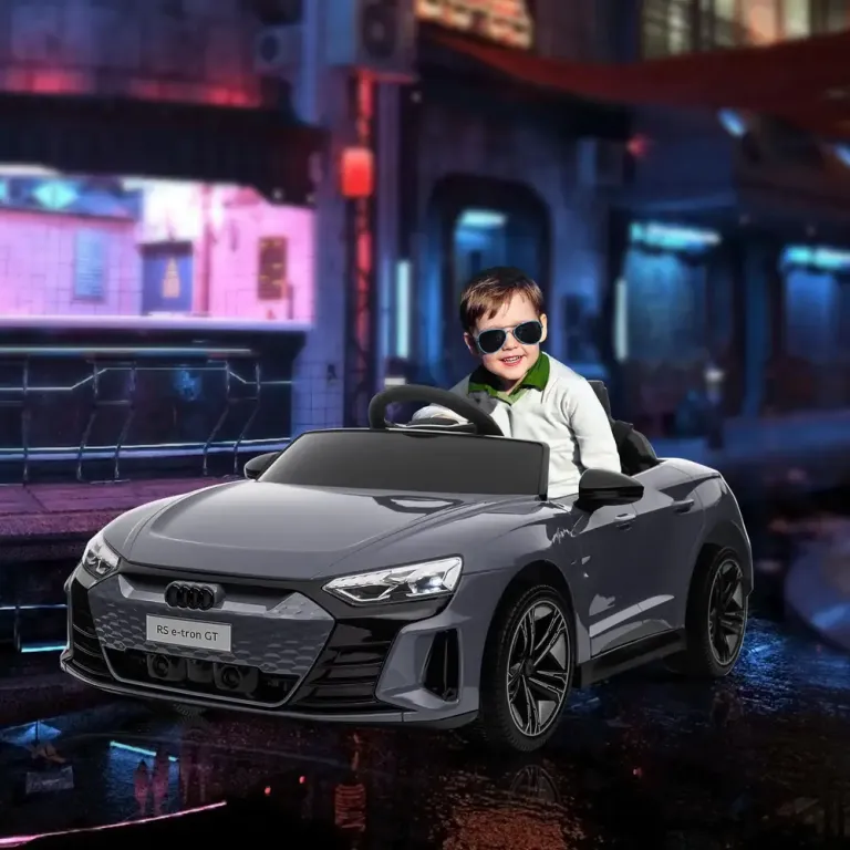 Elbil för Barn med Fjärrkontroll Säkerhetsbälte Musik Audi