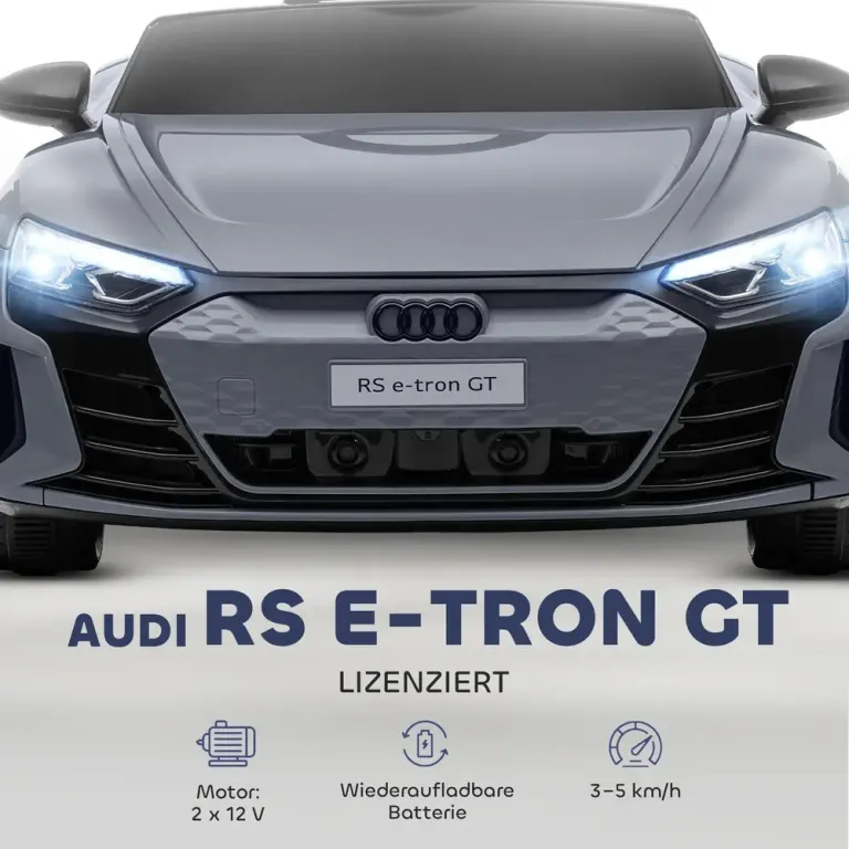 Elbil för Barn med Fjärrkontroll Säkerhetsbälte Musik Audi