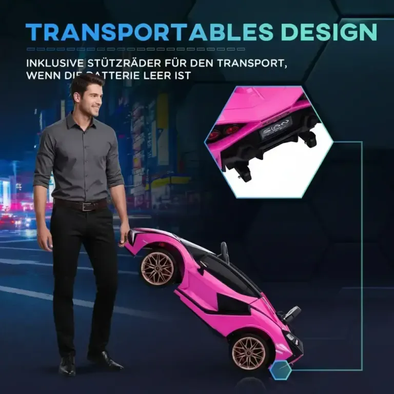 Elbil för Barn Sportbil 3–5 km/h Fjärrkontroll 3–5 Lamborghini Sian