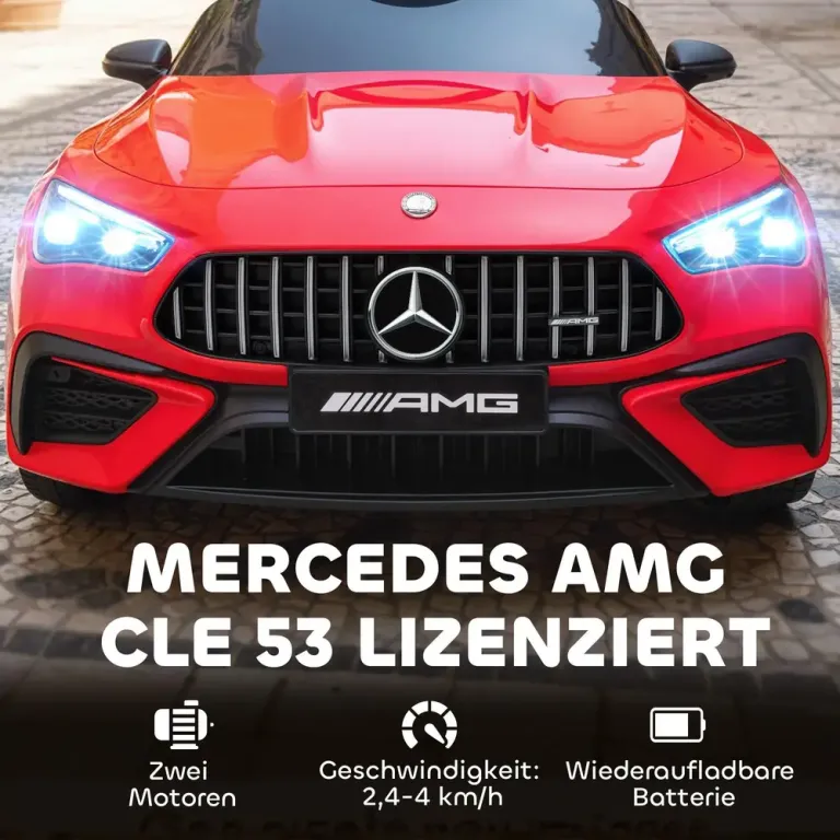 Elbil för Barn Sportig Design 12 v Motorer Mercedes Fjärrkontroll