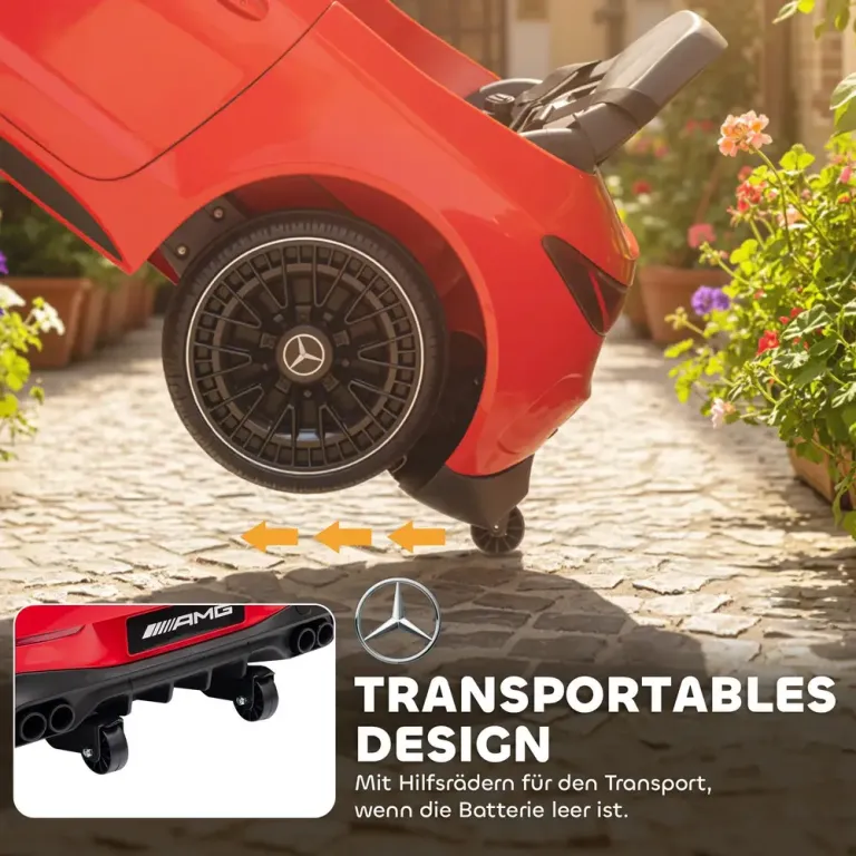 Elbil för Barn Sportig Design 12 v Motorer Mercedes Fjärrkontroll