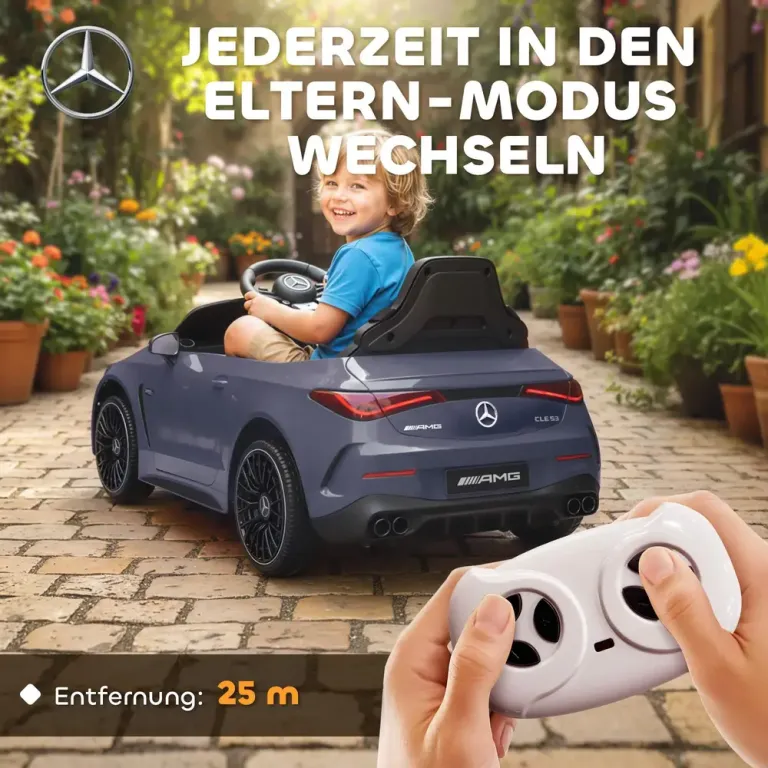 Elbil för Barn Sportig Design 12 v Motorer Mercedes Fjärrkontroll
