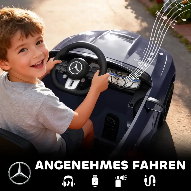 Elbil för Barn Sportig Design 12 v Motorer Mercedes Fjärrkontroll