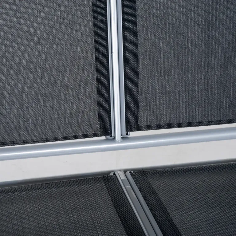 Elegant Hammock med Tak 3-Sitsig Gungsoffa Belastning Metall