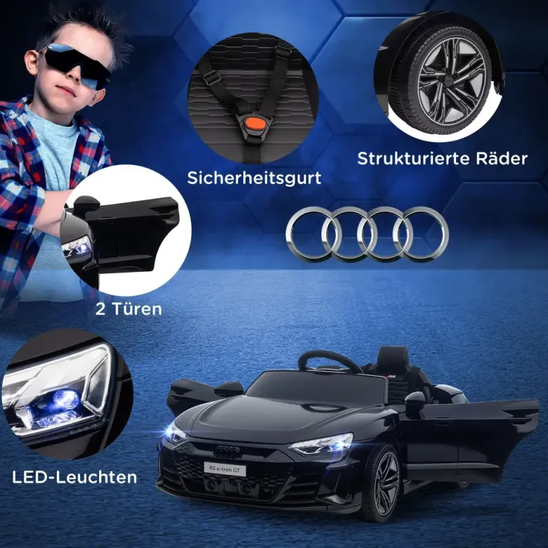 Elektrisk Bil Sport GT för Barn Elbil Audi Licensierad Fjärrkontroll