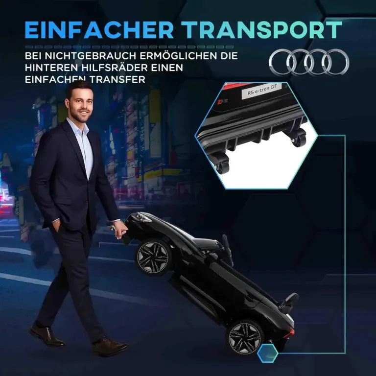 Elektrisk Bil Sport GT för Barn Elbil Audi Licensierad Fjärrkontroll