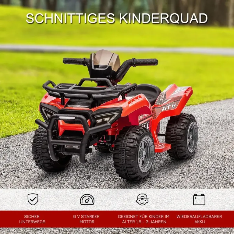 Elektrisk Fyrhjuling för Barn Tuff ATV Mini