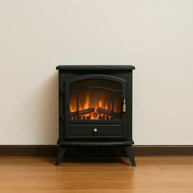 Elektrisk Kamin med Realistisk Flameffekt 45 x 28 x 54 Cm