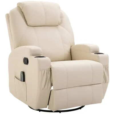 Elektrisk Massagestol med Liggfunktion 84 x 92 x 109 cm