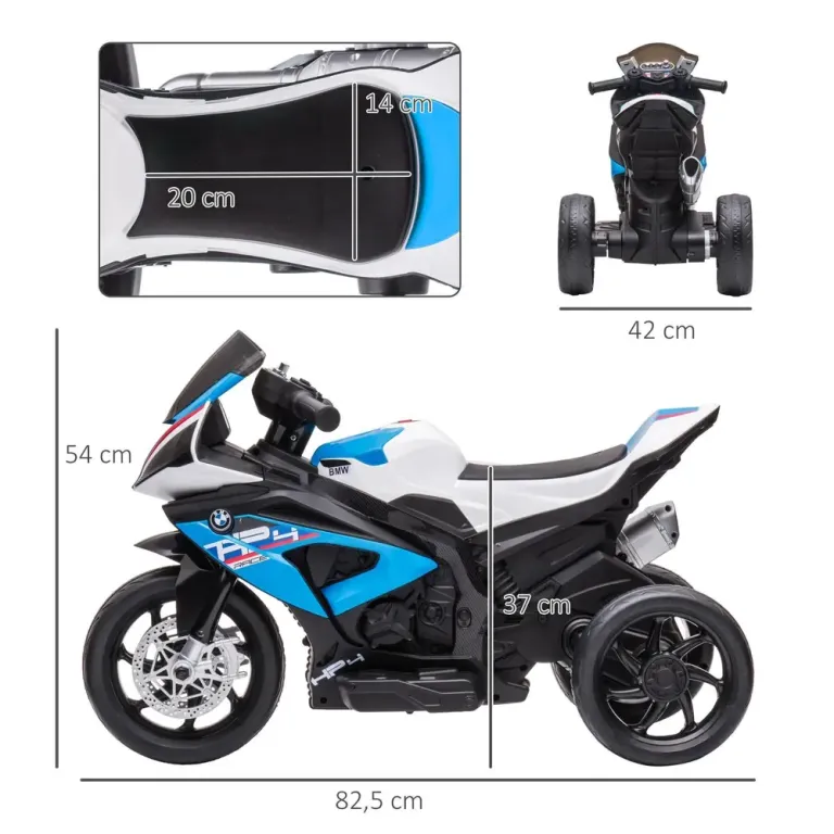 Elektrisk Motorcykel för Småbarn Säker Trehjuling Elmotorcykel