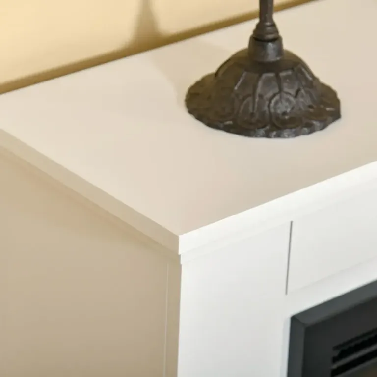 Elektrisk Öppen Spis 3D LED-Lågor Fjärrkontroll Timer Kamin Mantel