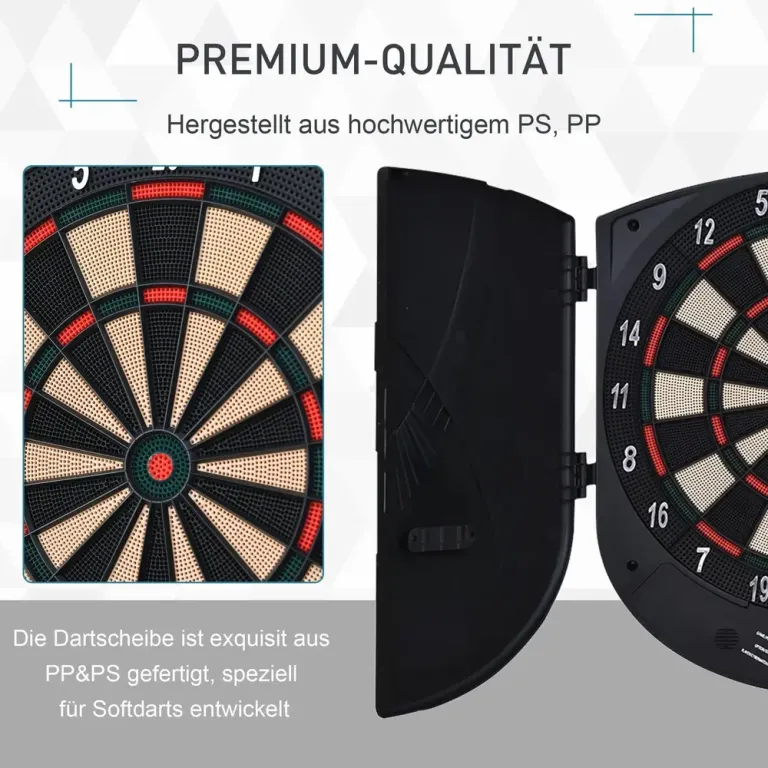 Elektronisk Darttavla med Skåpdörr och 6 Pilar Spel Spelare