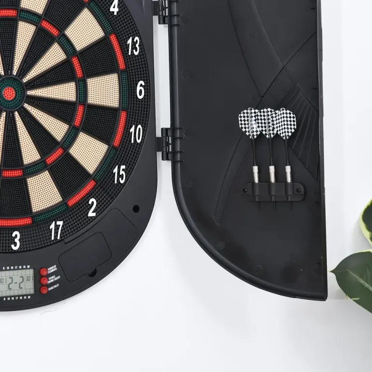 Elektronisk Darttavla med Skåpdörr och 6 Pilar Spel Spelare