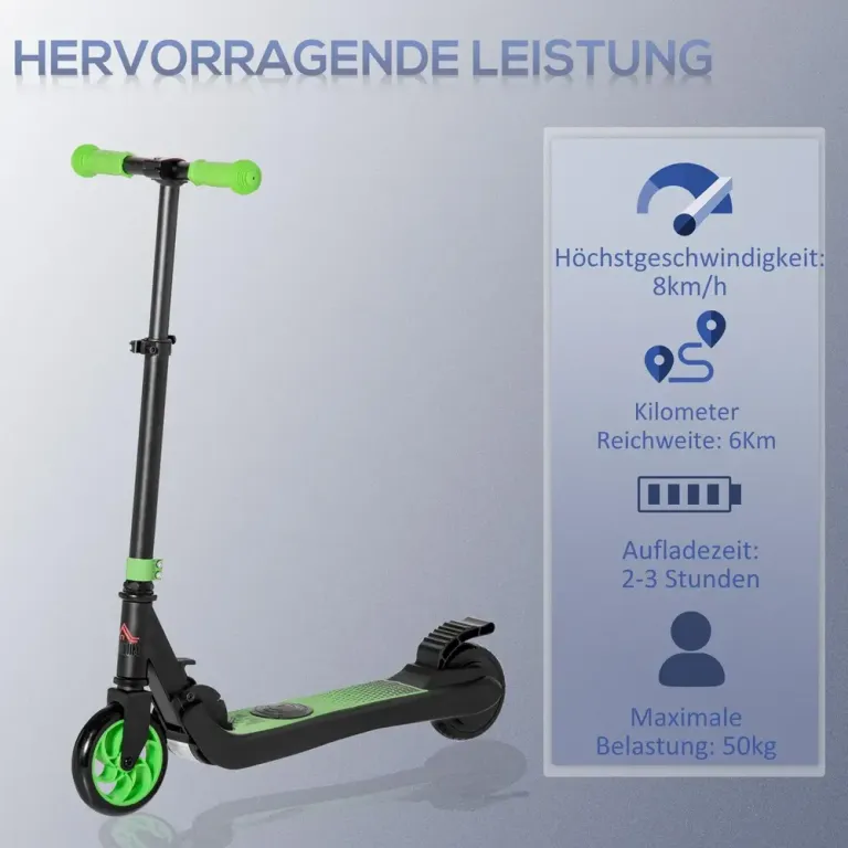 Elsparkcykel 120 w Motor 6 Km Räckvidd för Barn Elektrisk Hopfällbar