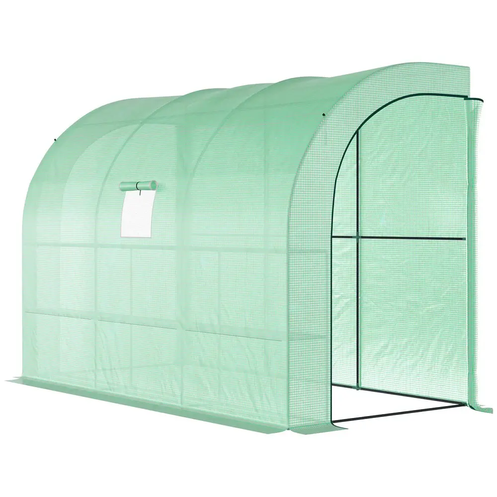 Litet Växthus Tunnelväxthus med Hyllor 300 x 150 x 213 Cm
