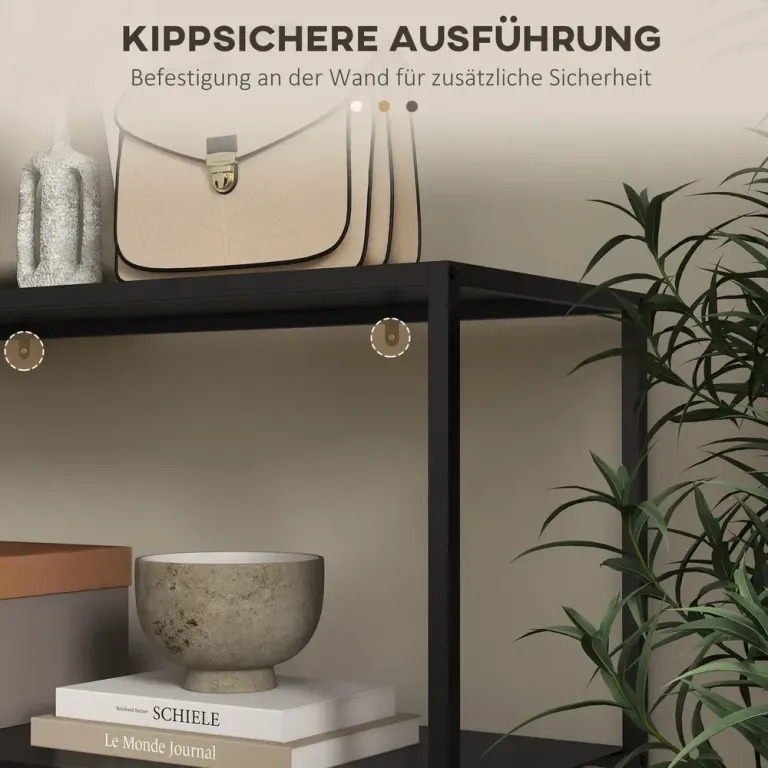 Konsolbord Hallbord Svart av Stål 2 90 x 30 x 75 cm