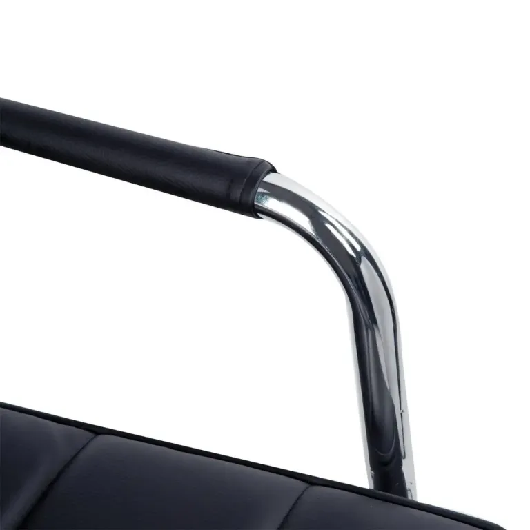 Ergonomisk Arbetsstol Rullpall Höjdjusterbar Svart