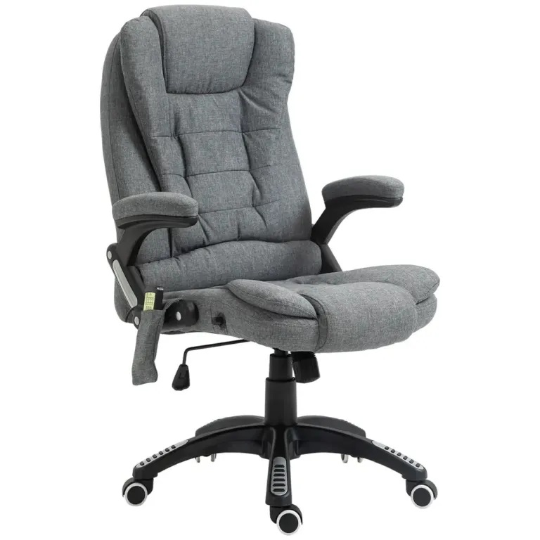 Ergonomisk Kontorsstol med Massage & Värme Grå