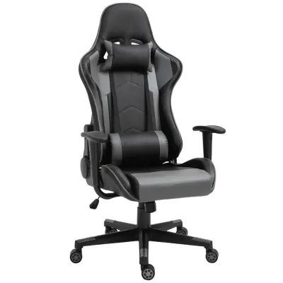Ergonomisk Gamingstol Kontorsstol med Hög Rygg Svart