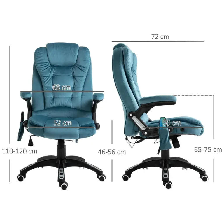 Ergonomisk Gamingstol Kontorsstol med Massage & Värme
