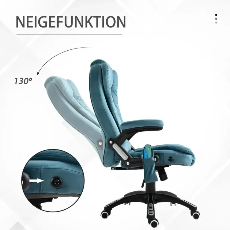Ergonomisk Gamingstol Kontorsstol med Massage & Värme