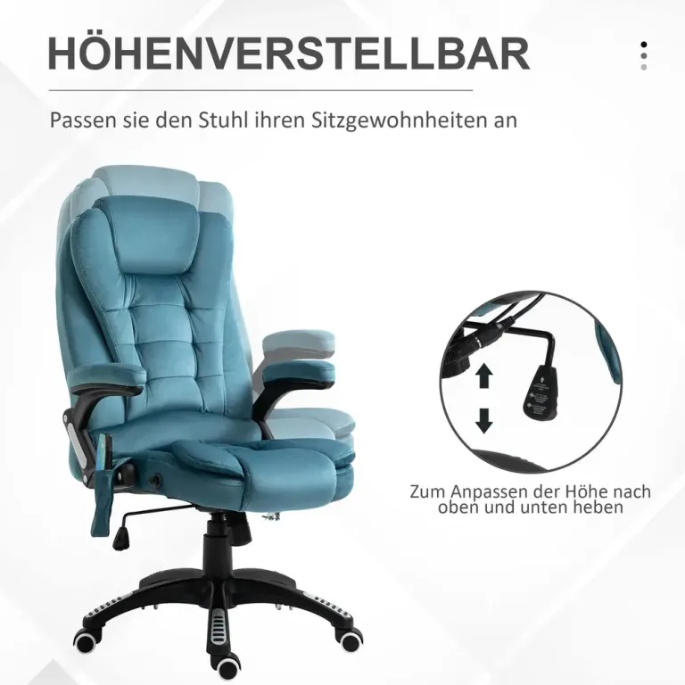 Ergonomisk Gamingstol Kontorsstol med Massage & Värme