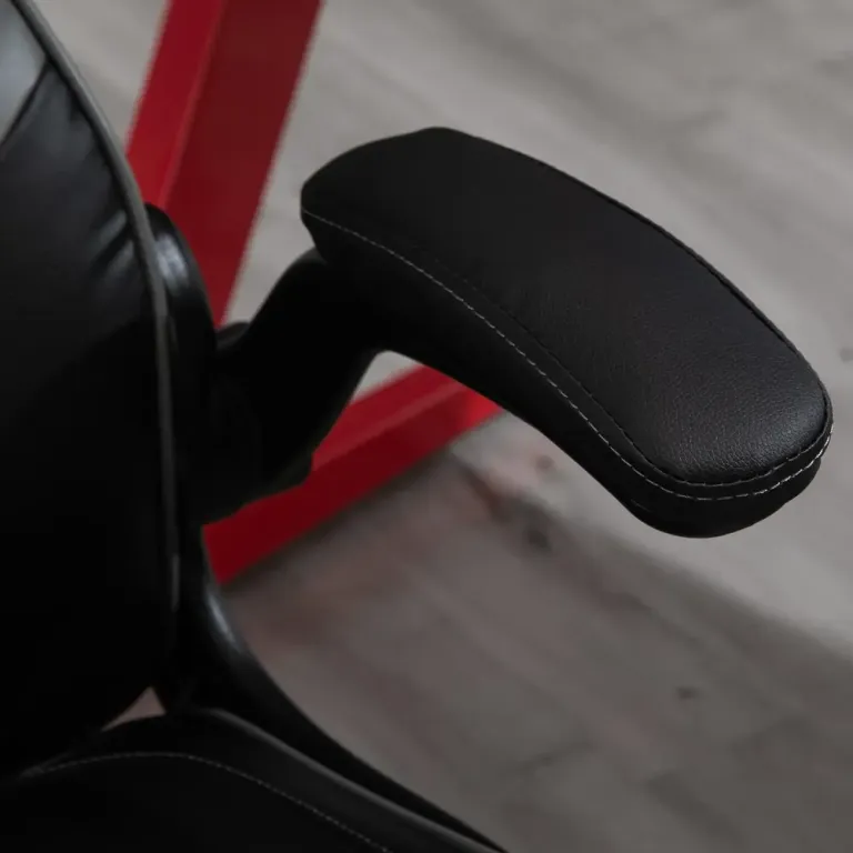 Ergonomisk Gamingstol med Nackstöd Konstläder Grå