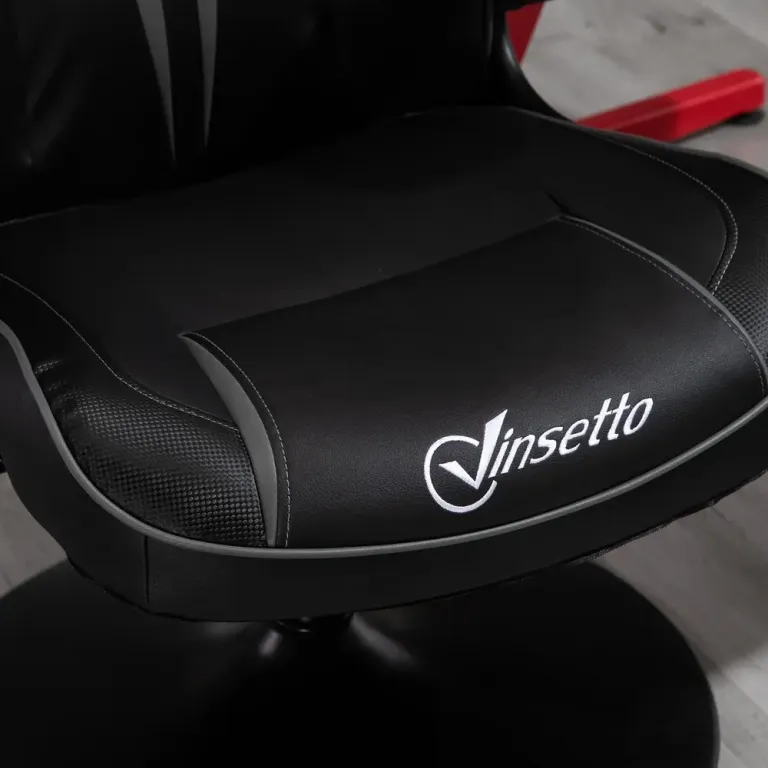 Ergonomisk Gamingstol med Nackstöd Konstläder Grå