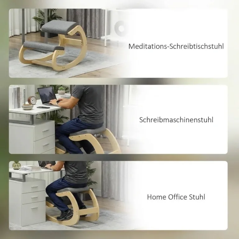 Ergonomisk Gungande Knäpall för Hemmakontor för Förbättrad Knästol