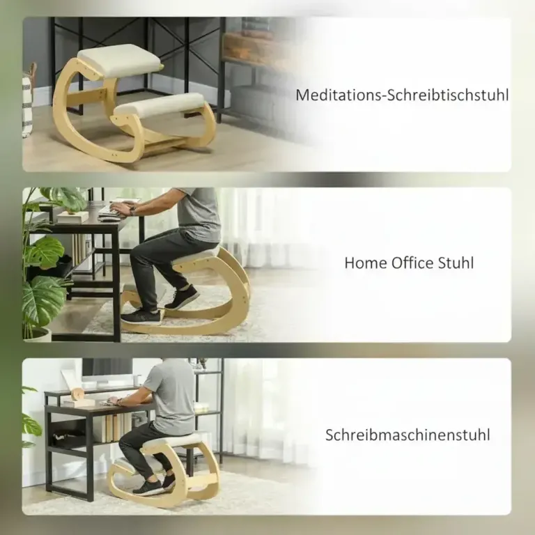 Ergonomisk Gungande Knäpall för Hemmakontor för Förbättrad Knästol