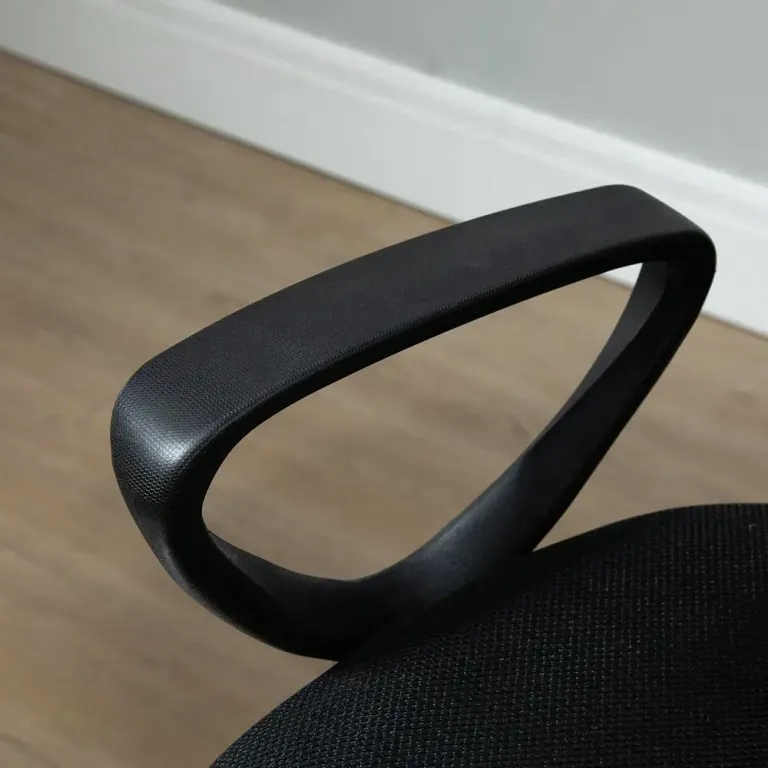 Ergonomisk Kontorsstol i Mesh Höj- & Sänkbar Svart Arbetsstol Sits