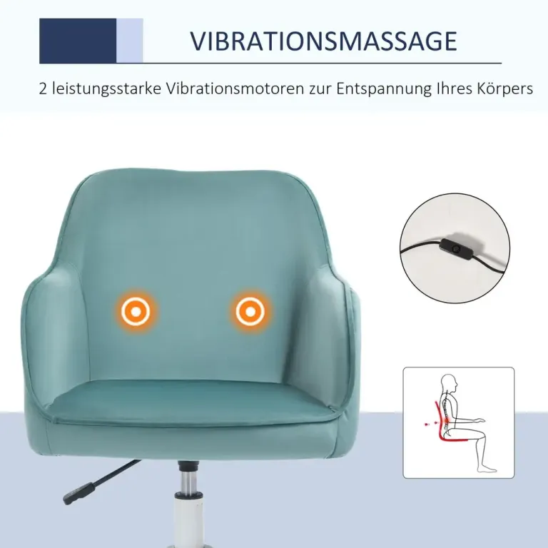 Ergonomisk Kontorsstol Chefsstol Höj- & Sänkbar