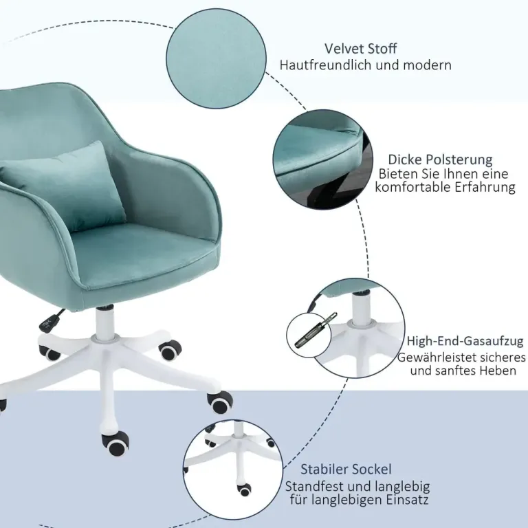 Ergonomisk Kontorsstol Chefsstol Höj- & Sänkbar