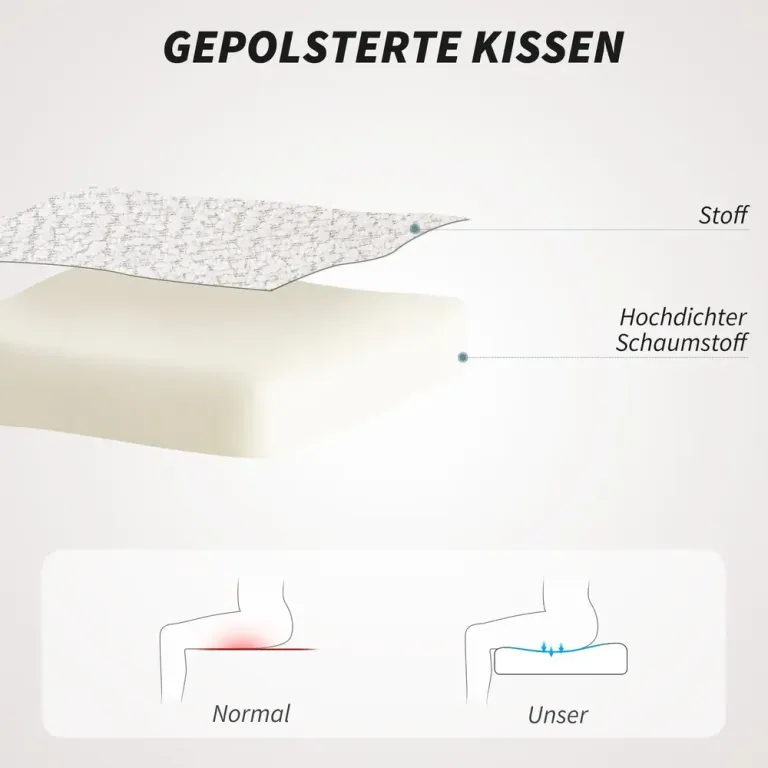 Ergonomisk Kontorsstol i Mjuk Plysch Gräddvit Kontorsfåtölj Höjd
