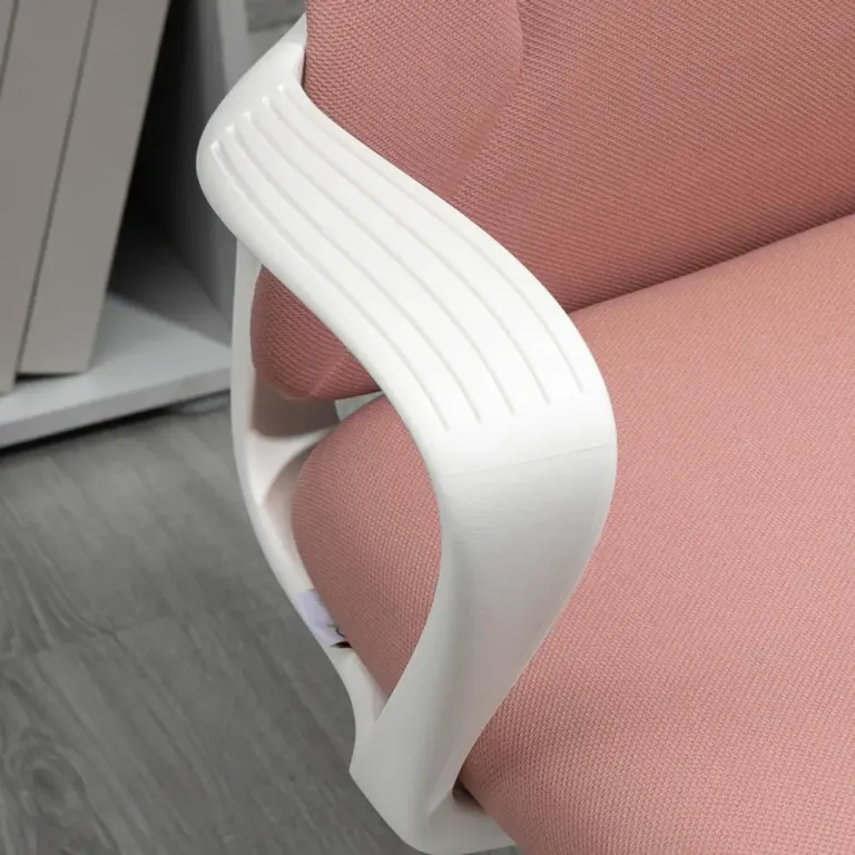 Ergonomisk Kontorsstol i Tyg Höj- & Sänkbar Rosa
