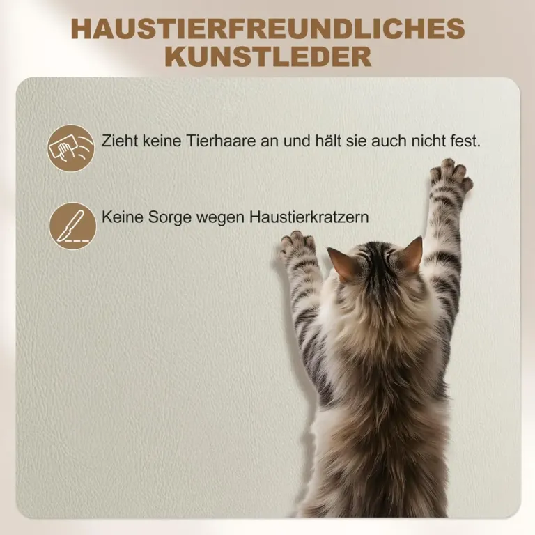 Ergonomisk Kontorsstol med Fotstöd i Tyg Beige