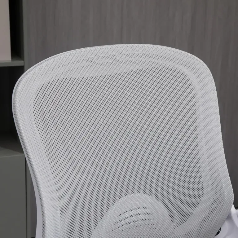 Ergonomisk Kontorsstol med Fotstöd & Ståfunktion Ljusgrå
