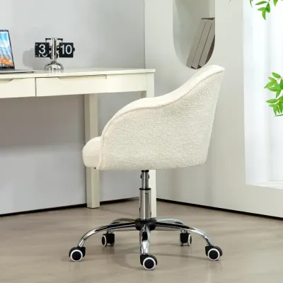 Ergonomisk Kontorsstol med Gungfunktion Gräddvit
