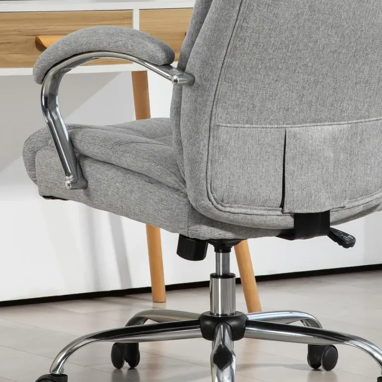 Ergonomisk Kontorsstol med Gungfunktion Ljusgrå