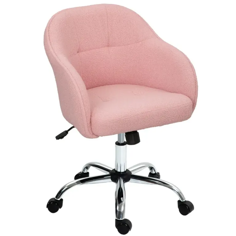 Ergonomisk Kontorsstol med Gungfunktion Rosa