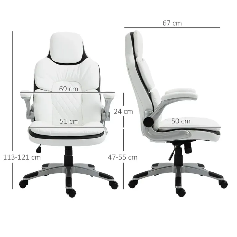 Ergonomisk Kontorsstol med Justerbara Armstöd Grå