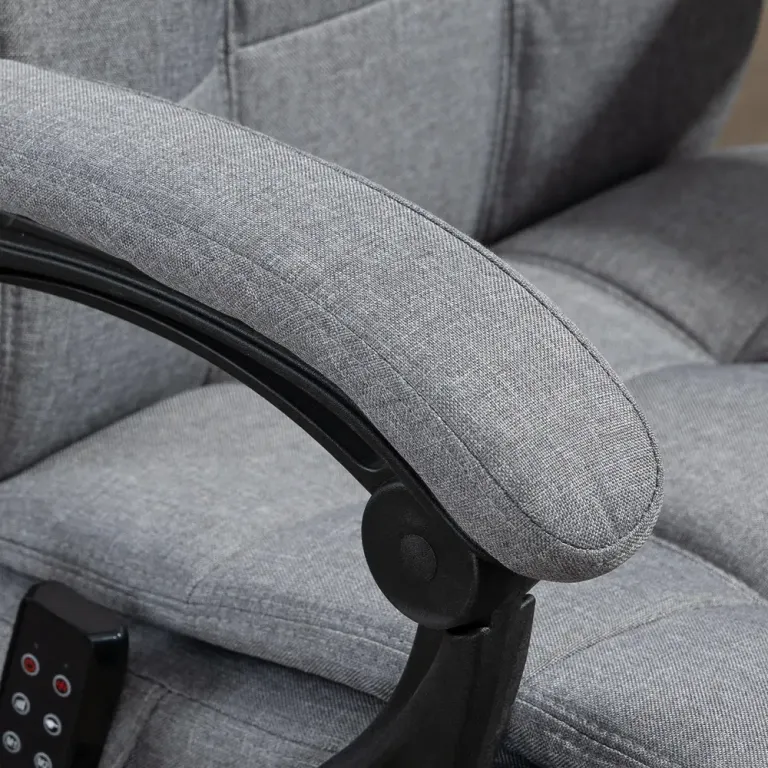 Ergonomisk Kontorsstol med Massagefunktion & Värme Grå