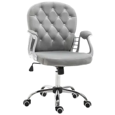 Ergonomisk Kontorsstol Skrivbordsstol Höjbar Grå