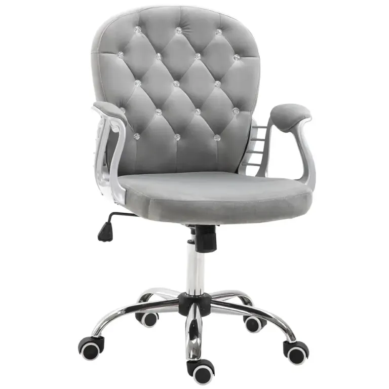 Ergonomisk Kontorsstol Skrivbordsstol Höjbar Grå