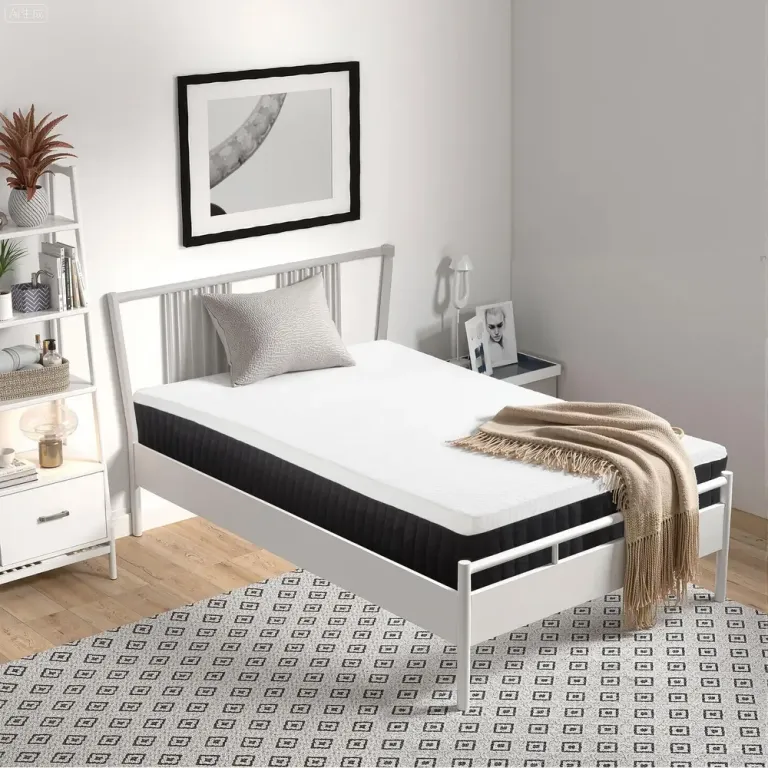Ergonomisk Madrass med Memory Foam 7-Zoners Support, Vit
