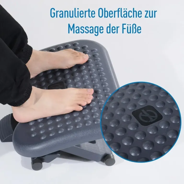 Ergonomiskt Fotstöd Höjd och Lutning Yta Justerbar Vinkel Plast