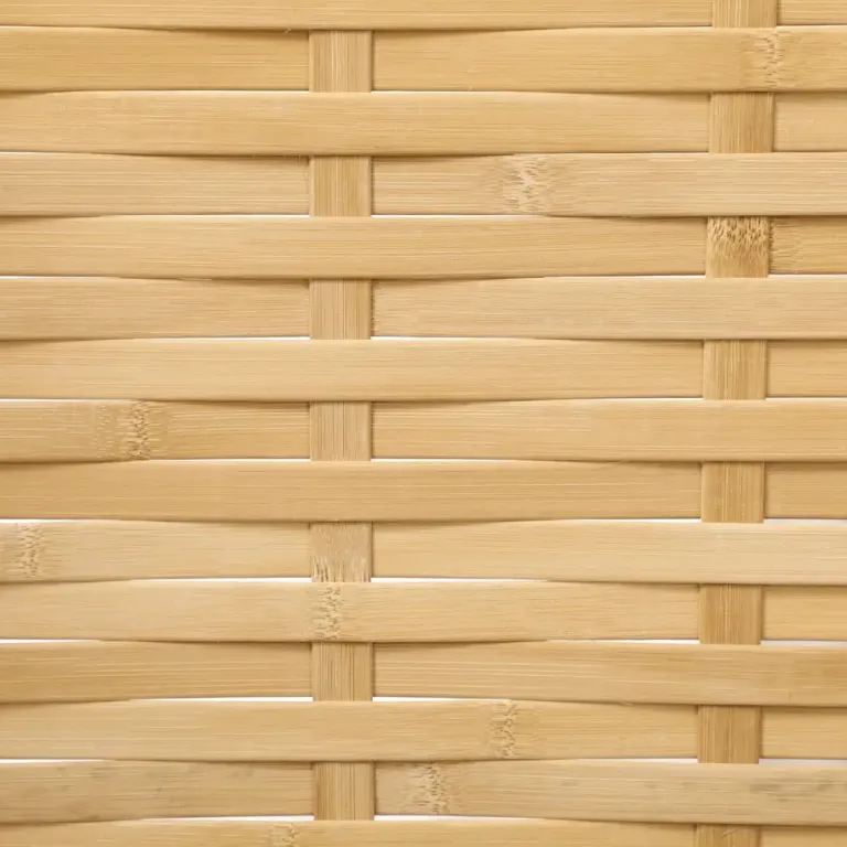 Vikbar Rumsavdelare i Bambu, 3 Paneler, 120x170 cm, Natur