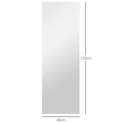 Helfigursspegel Väggspegel Transparent av Glas 40 x 120 cm