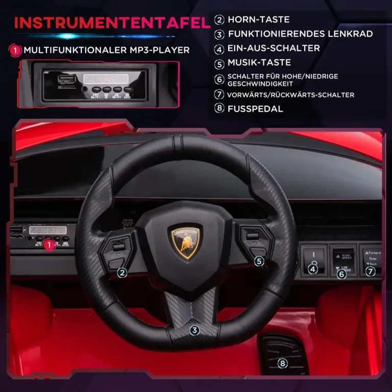 Barnelbil 12 v Sport SUV 2 Lamborghini Sian Fjärrkontroll